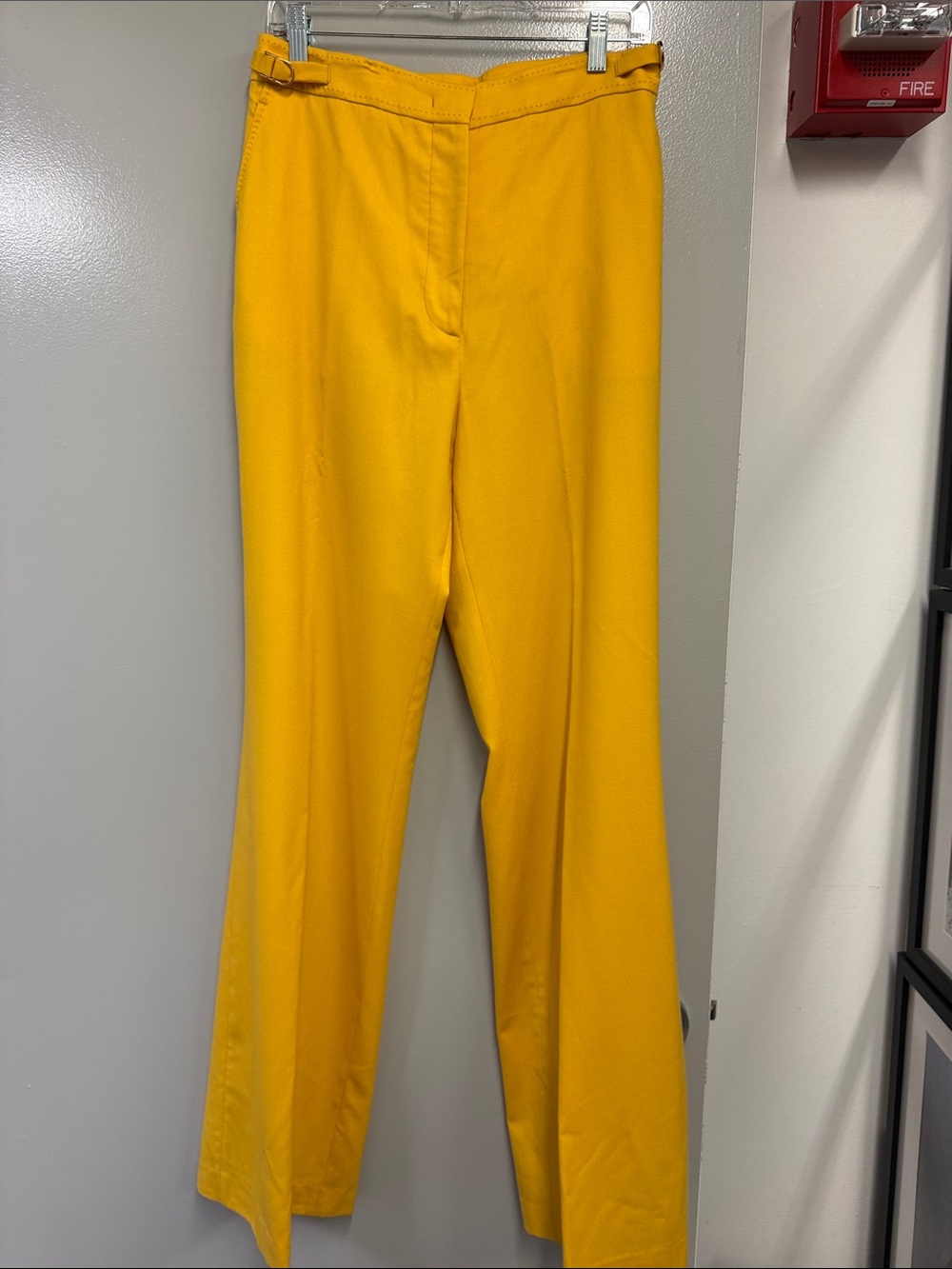 High-Waist Yellow Women’s Trousers